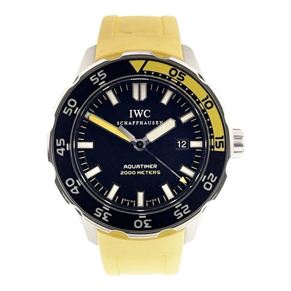 IWC Aquatimer Stainless Steel Black Dial 44mm Automatic Men’s Watch IW356810